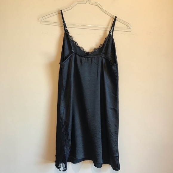 Crescent Black Negligée Nightgown.Intimate S - Picture 2 of 6